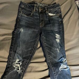 Dark denim American Eagle Hi-Rise Jegging size 4 regular length